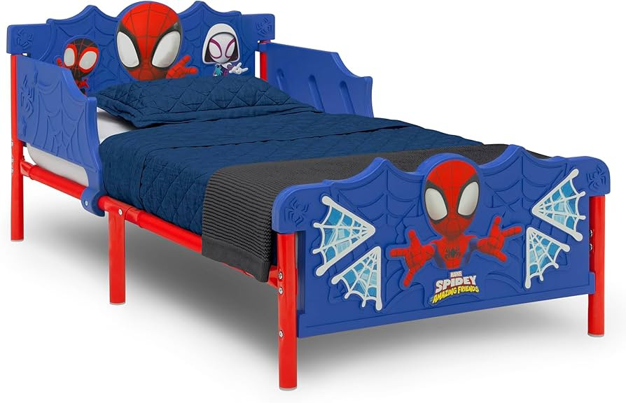 Delta Children Spidey and His Amazing Friends 3D Toddler Bed, Blue | Amazon (US)