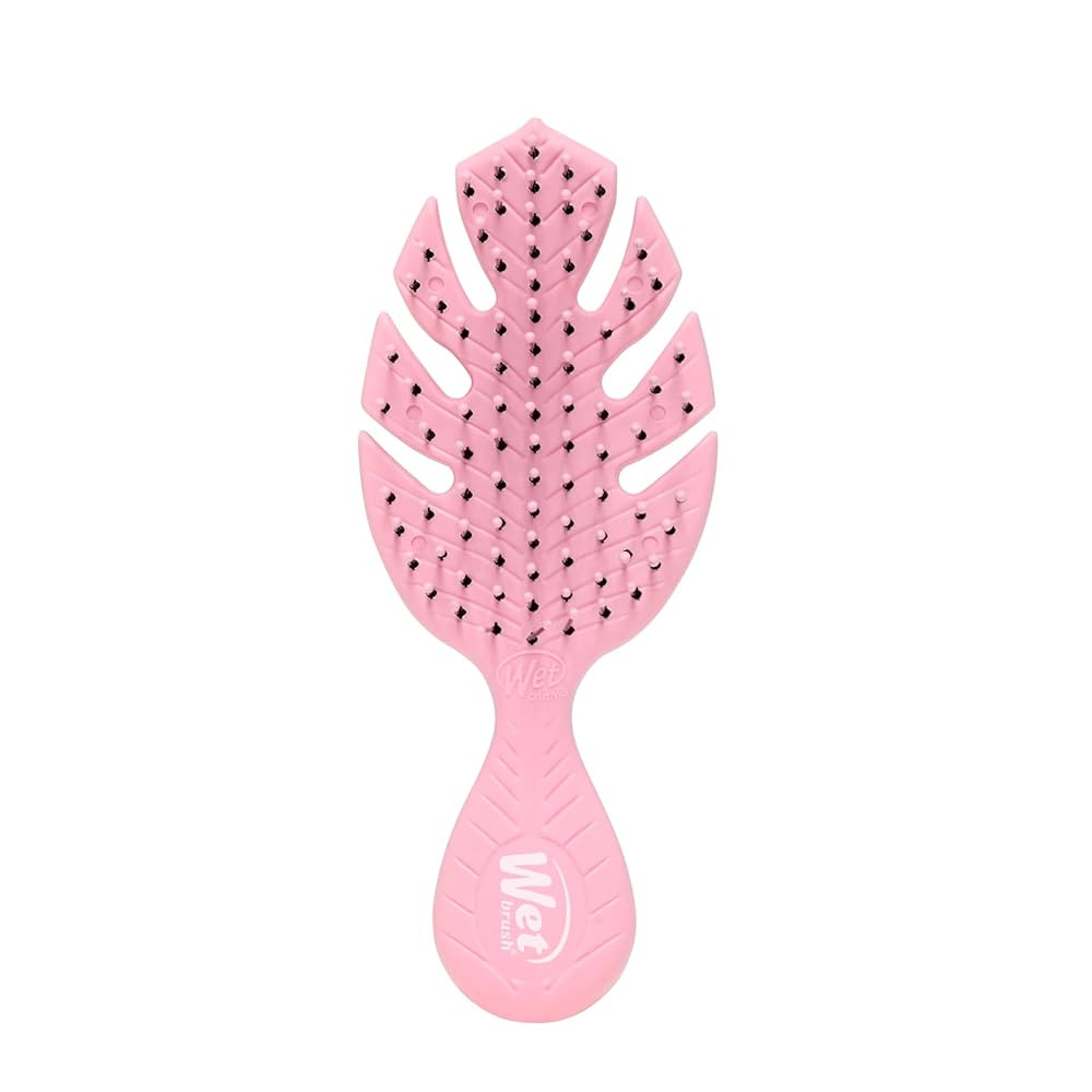 Wet Brush Go Green Mini Detangler, Pink - Detangling Travel Hair Brush - Ultra-Soft IntelliFlex B... | Amazon (US)