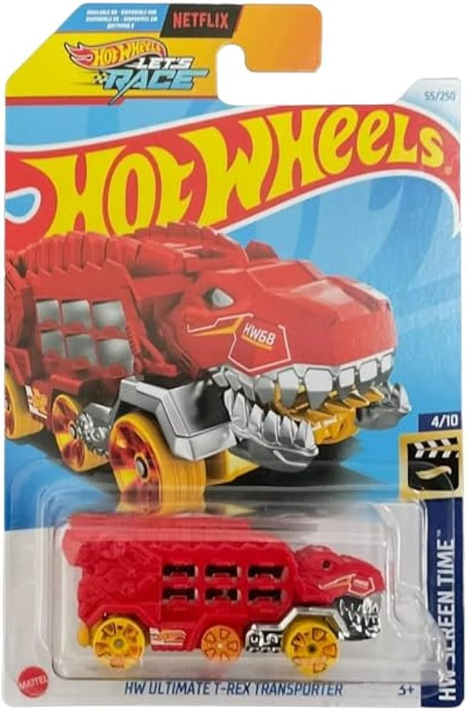 Hot Wheels T-Rex Transporter, Red, HW Screen Time 4/10 | Amazon (US)