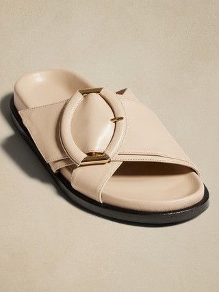 Ravello Leather Slide | Banana Republic (US)