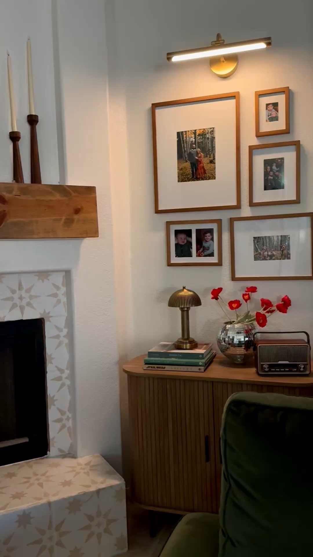small space gallery wall. love this little nook in our family room. console makes for good toy storage lol!

#LTKHome #LTKSeasonal #LTKSaleAlert