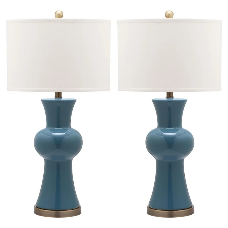 SAFAVIEH Lola Column Table Lamp (Set of 2) | Blue | | Walmart (US)