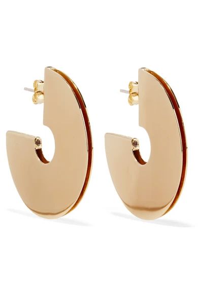 Mair gold-plated topaz hoop earrings | NET-A-PORTER (UK & EU)