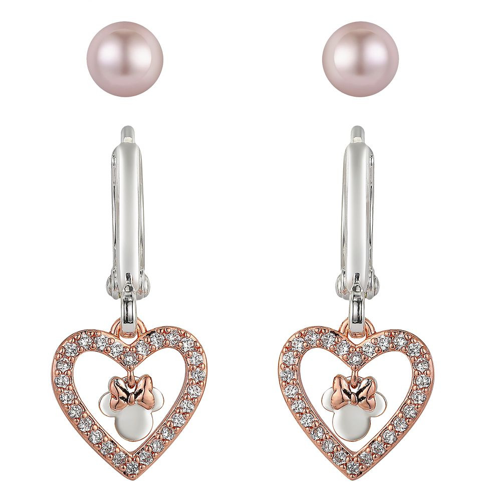 Minnie Mouse Rose Gold Earring Set | Disney Store