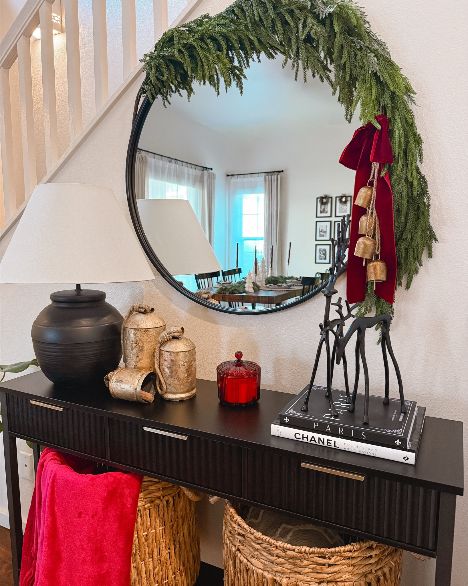 Christmas around our home has been all about the little details lately✨

From the entryway table to the dining room and living room, I’ve been decorating slowly — reusing pieces I love and adding simple, affordable touches that make each space feel cozy and classic. 🤎🎄



#LTKHome #LTKHoliday #LTKSeasonal