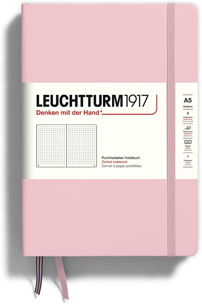 Leuchtturm1917 - Special Edition Muted Colours - Powder Notebook A5 Hardcover Polka Dot | Amazon (US)