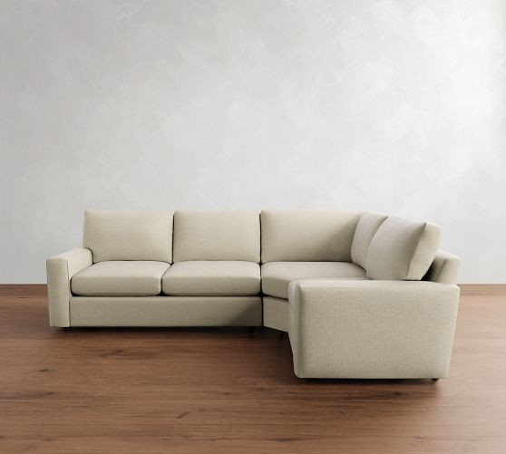 Pearce Modern Square Arm 3-Piece Wedge Sectional (118") | Pottery Barn (US)