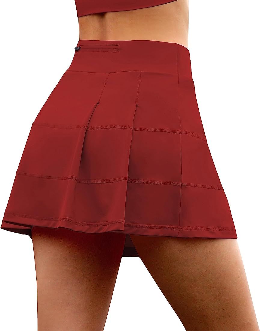 Fengbay Pleated Tennis Skirts for Women with Pockets Golf Skirt for Running Workout Athletic Shor... | Amazon (US)