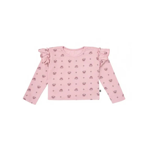 Modern Moments by Gerber Ruffle Sleeve Top, Sizes 12 Months - 5T | Walmart (US)