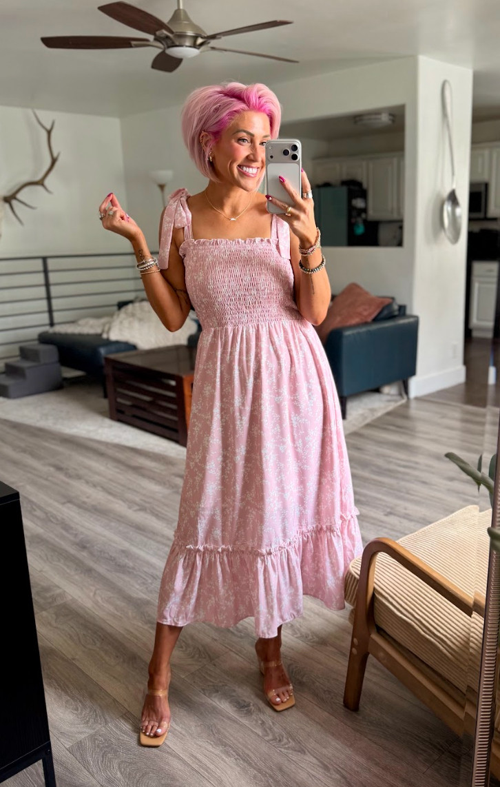 This dress is perfect for a day out. Dress: Small // Shoes: TTS

#LTKootd #LTKSaleAlert