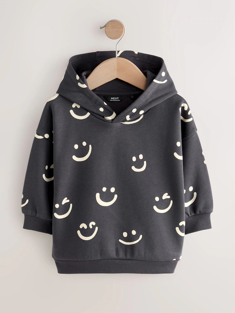 Black/White Long Sleeve Printed Hoodie (3mths-7yrs) | Next US