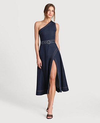 Women's One Shoulder Midi Dress | Macy's