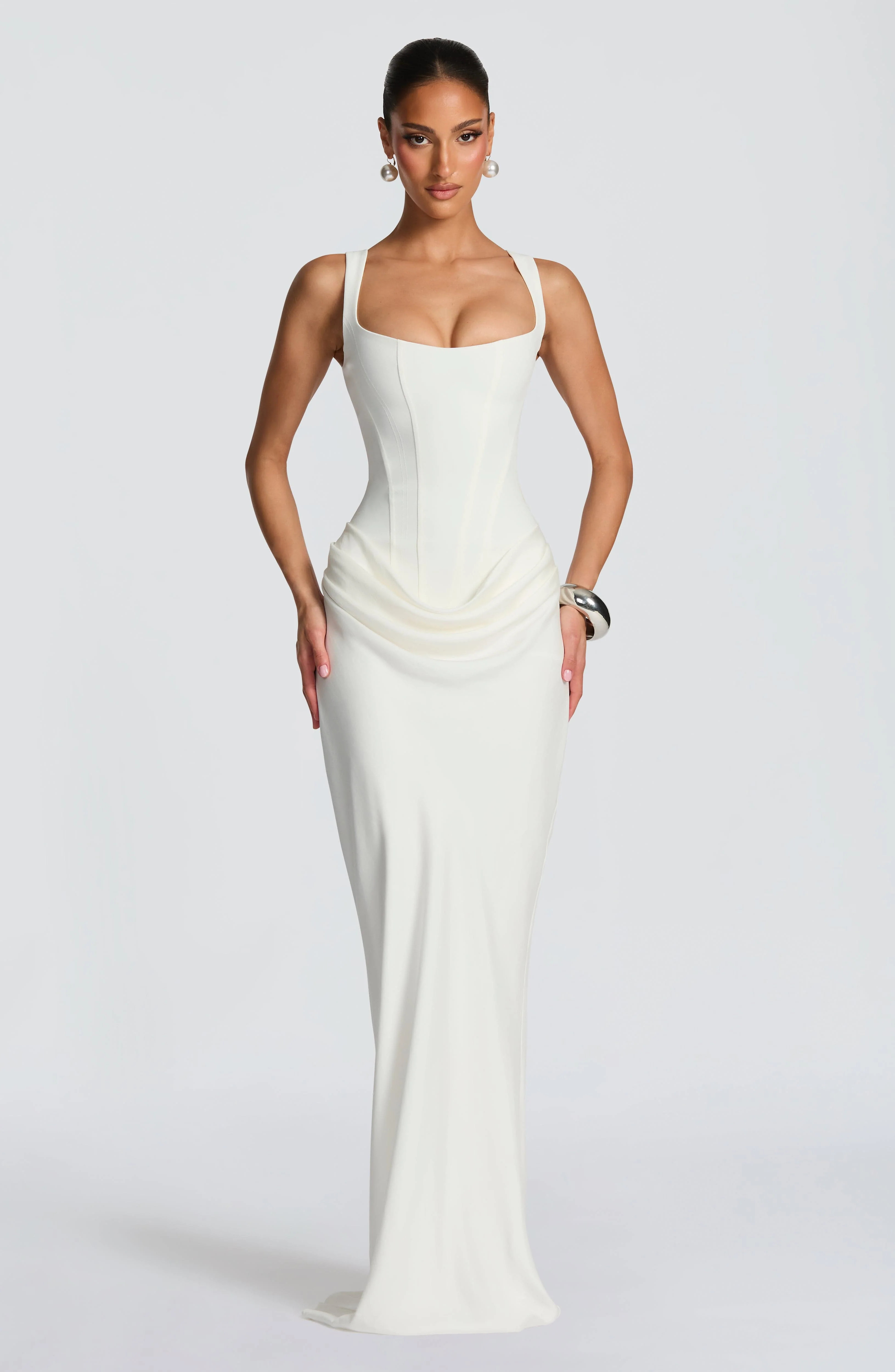 Cornelia Maxi Dress - Ivory | Babyboo (global)