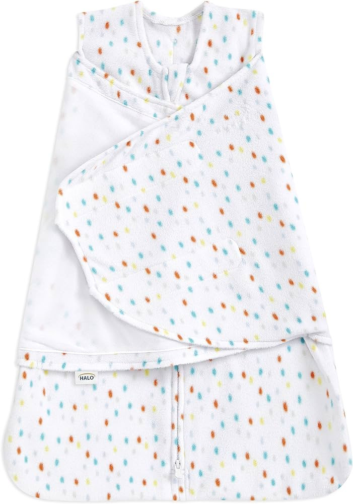 HALO Micro-Fleece Sleepsack Swaddle, 3-Way Adjustable Wearable Blanket, TOG 3.0, Confetti, Newbor... | Amazon (US)