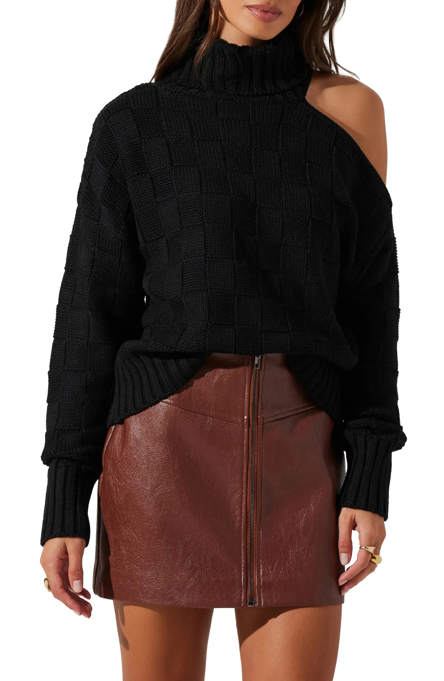 ASTR the Label Cutout Turtleneck Sweater | Nordstrom | Nordstrom