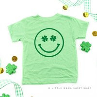 Shamrock Eyes Smiley Face © | Kids St Patrick's Day Shirts St. Patty's Shirt Paddy's Baby Patricks | Etsy (US)