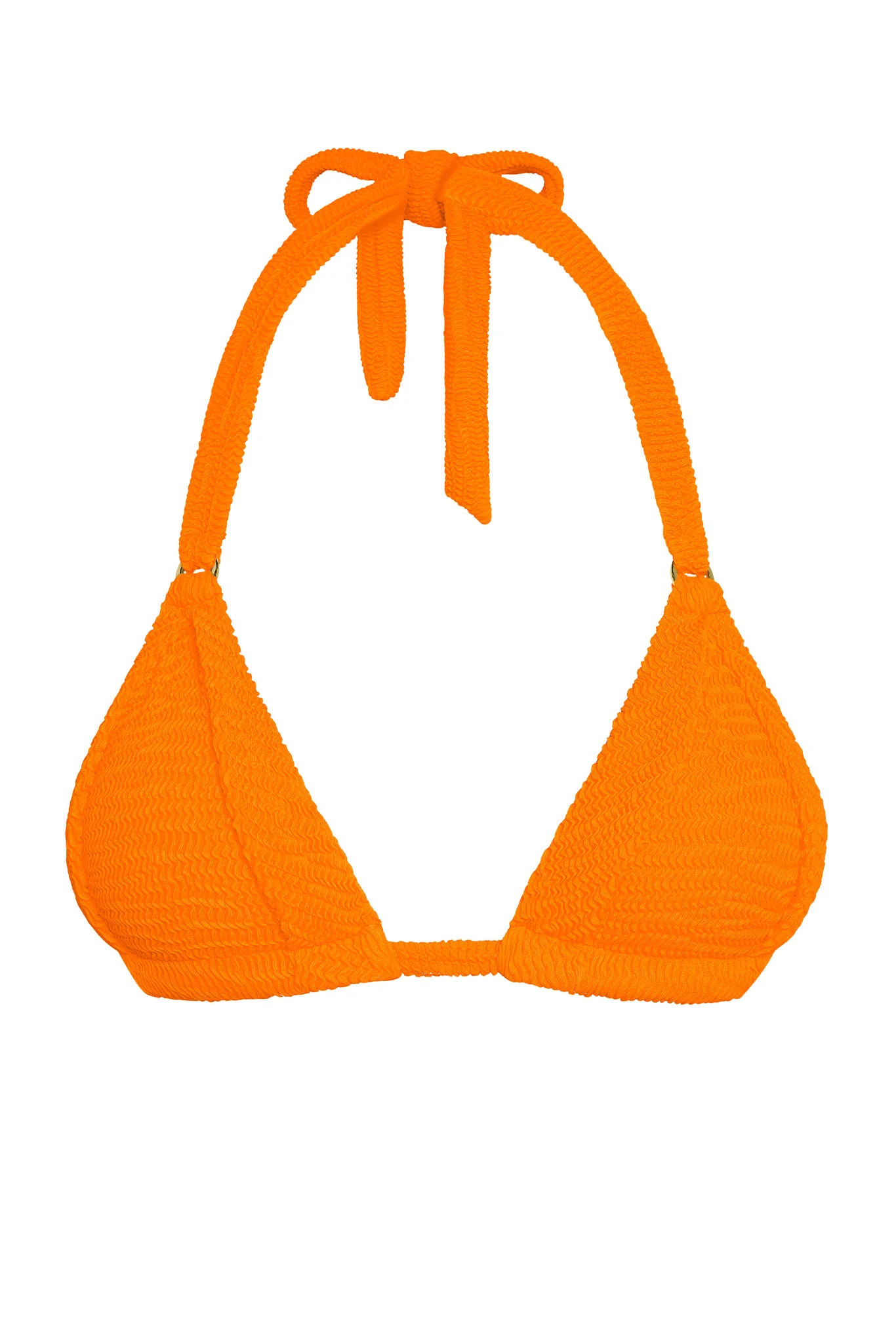 Morocco Top - Tangerine Crinkle | Monday Swimwear