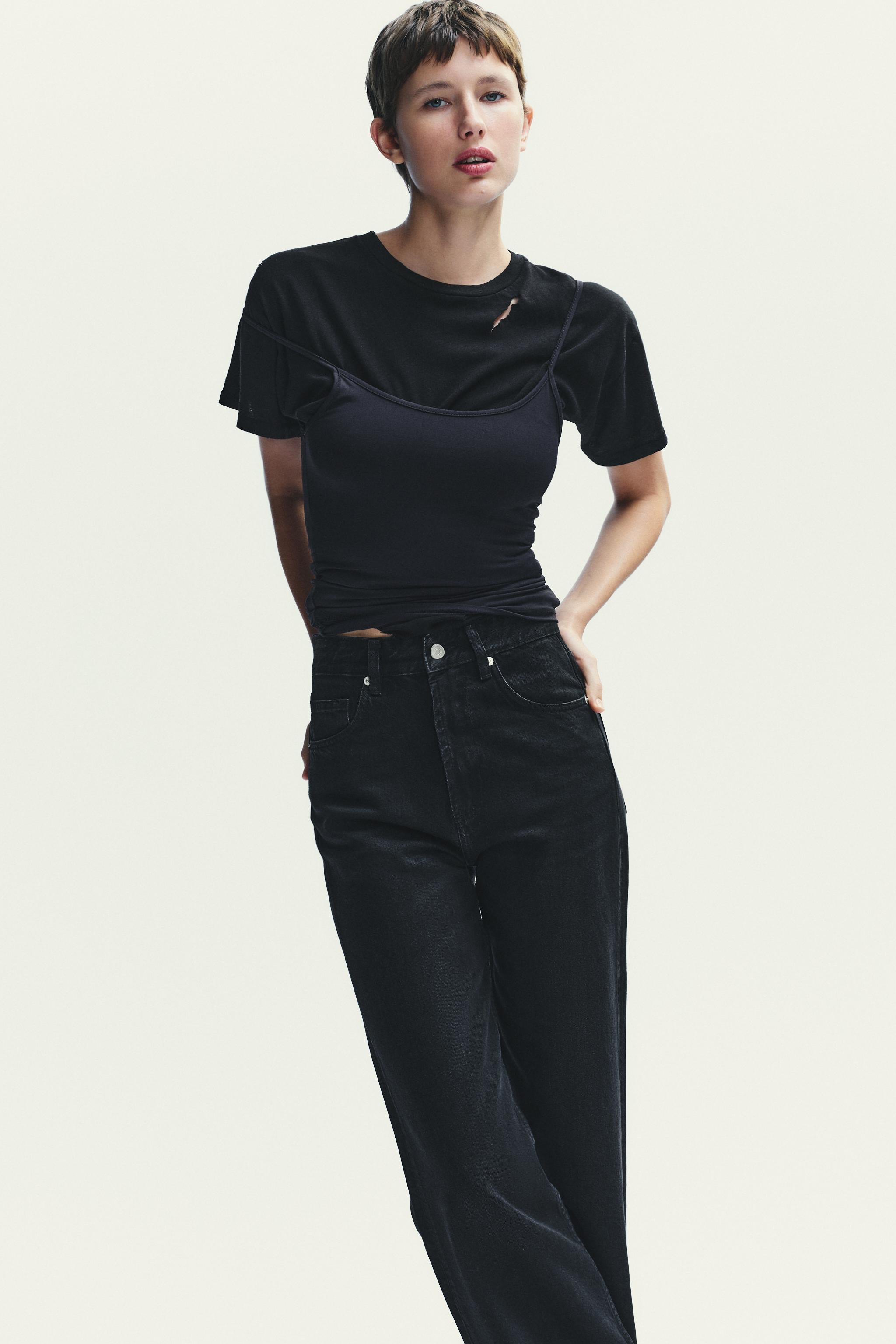 TRF HIGH-WAIST WIDE-LEG JEANS | Zara UK
