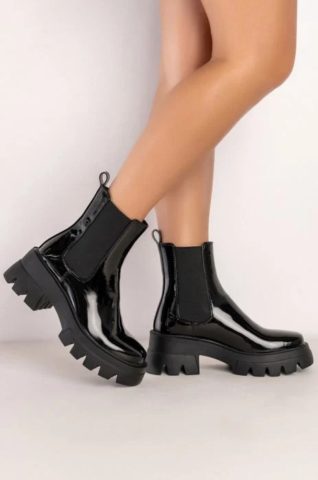 CATE-BLACK CHUNKY BOOTIE | Azalea Wang