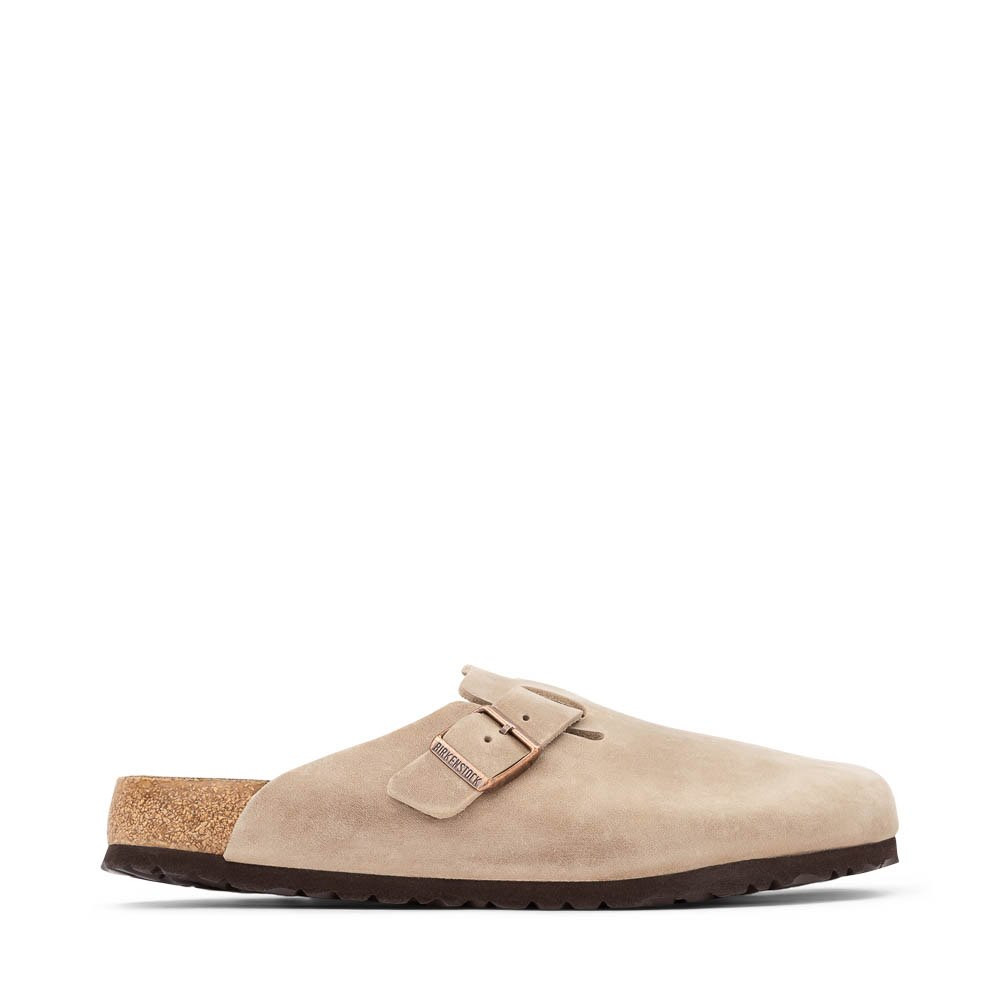 Mens Birkenstock Boston Soft Footbed Clog - Tobacco | Journeys