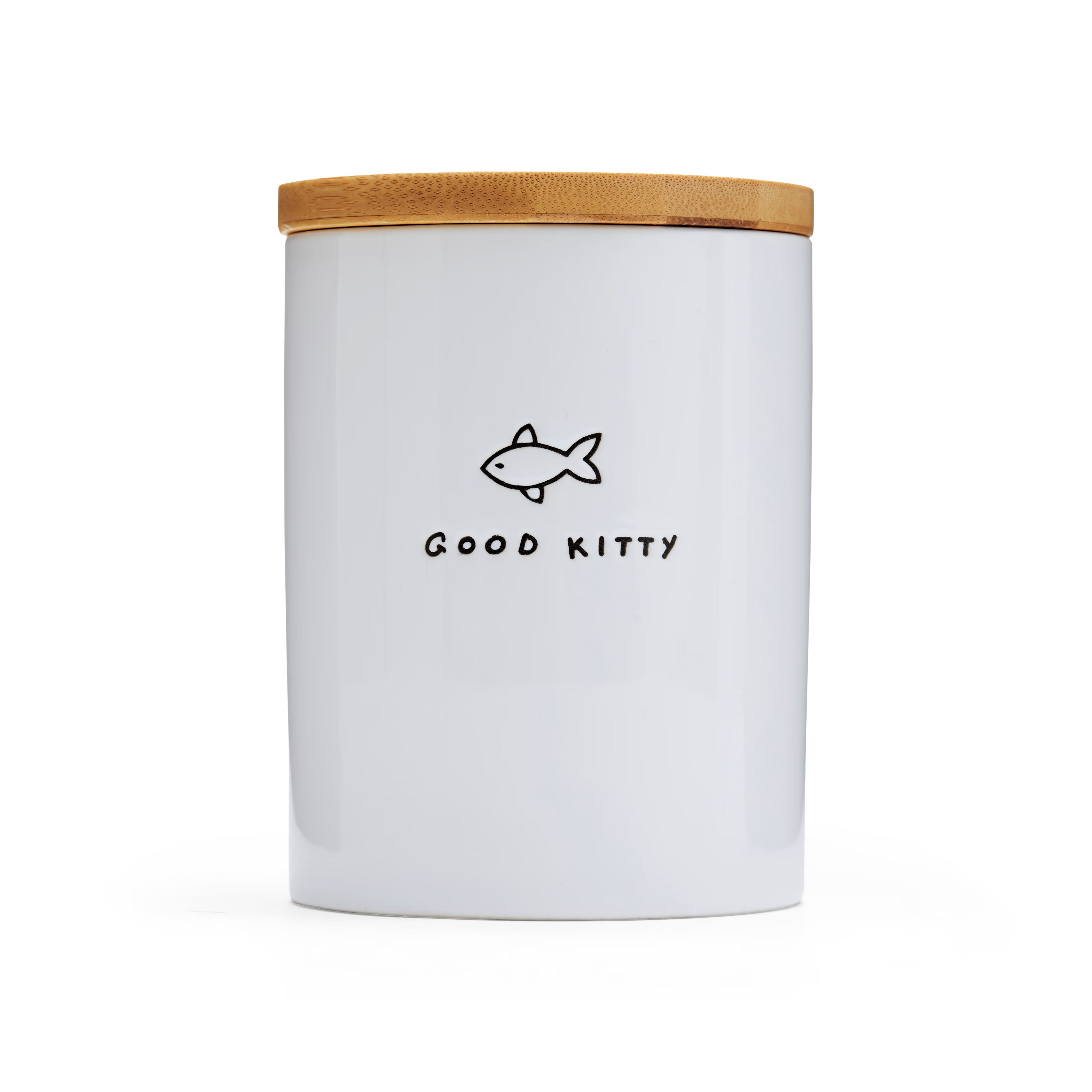 EveryYay Goody-Goody Good Kitty Ceramic Cat Treat Jar | Petco