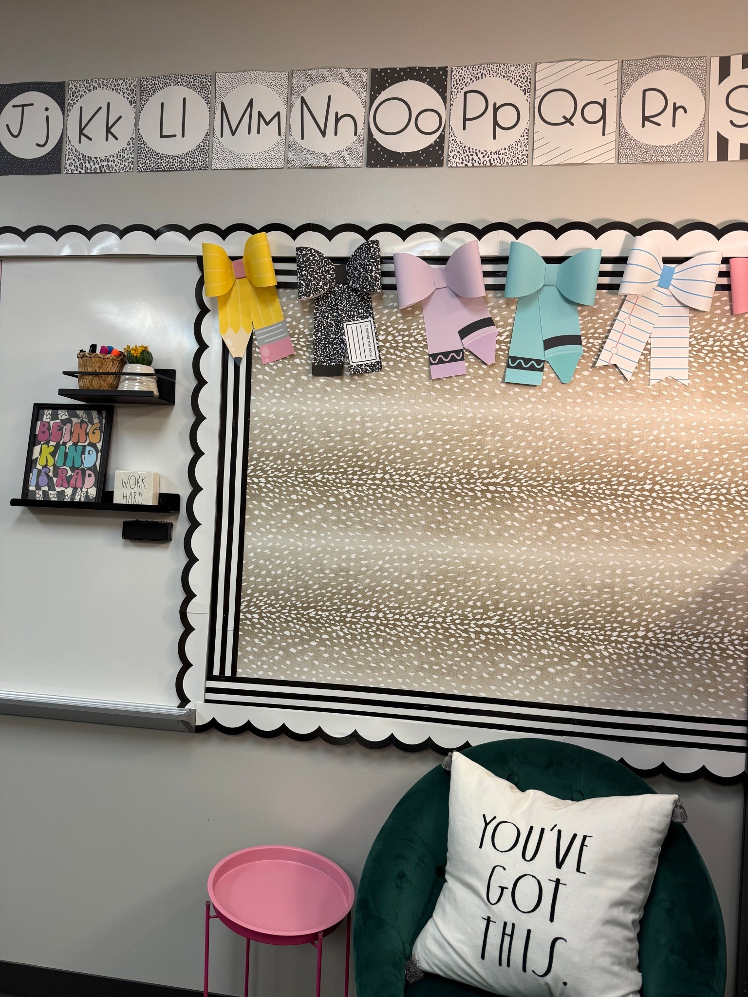 Classroom decor! Bow and black and white classroom decor theme! Back to school! 

#LTKFindsUnder50