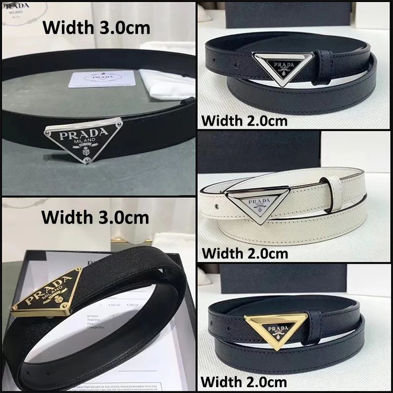 DUPE Pra Da Caps Fashion Belt Womens Belts Width 2.0/3.0cm For Women Or Men With Gift Box From Be... | DHGate