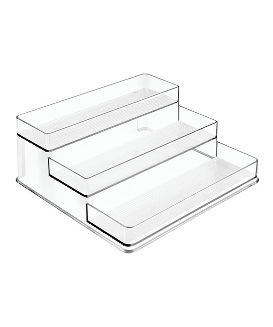 iDesign Spice Racks Clear - Clear Stadium Wide Spice Rack | Zulily
