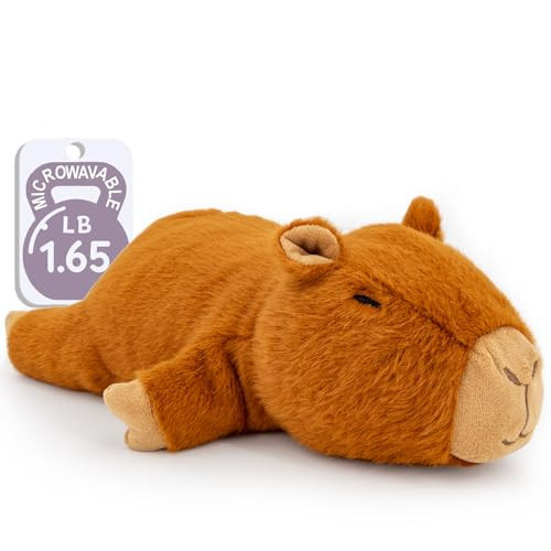 Marysun Microwavable Capybara Stuffed Animal - Weighted Stuffed Animal Plush, Heating Pad, Cozy Gift for Girls|Women|Kids|Elder People | Amazon (US)