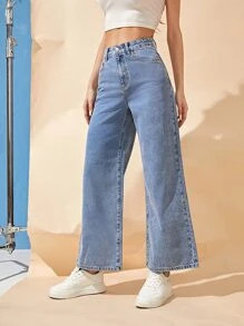 SHEIN High Waist Wide Leg Jeans
   SKU: swpants04210323658      
          (9999+ Reviews)
      ... | SHEIN