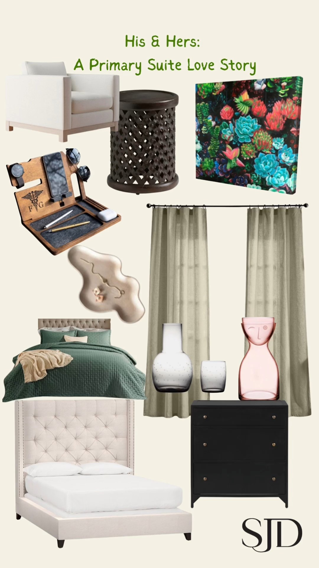 His + Hers: A Primary Suite Love Story ❤️
Where tailored meets touchable, and every detail balances two personalities into one shared retreat. #primarysuitestyle #couplesdesign #modernromance 

#LTKHome #LTKValentine