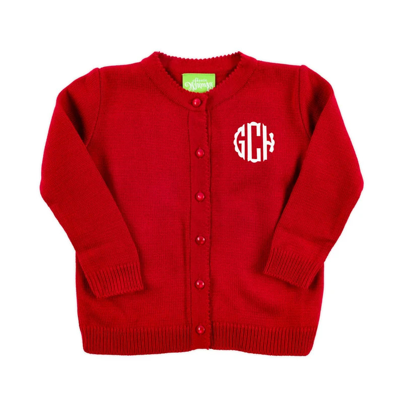 Button Up Sweater Red | Classic Whimsy