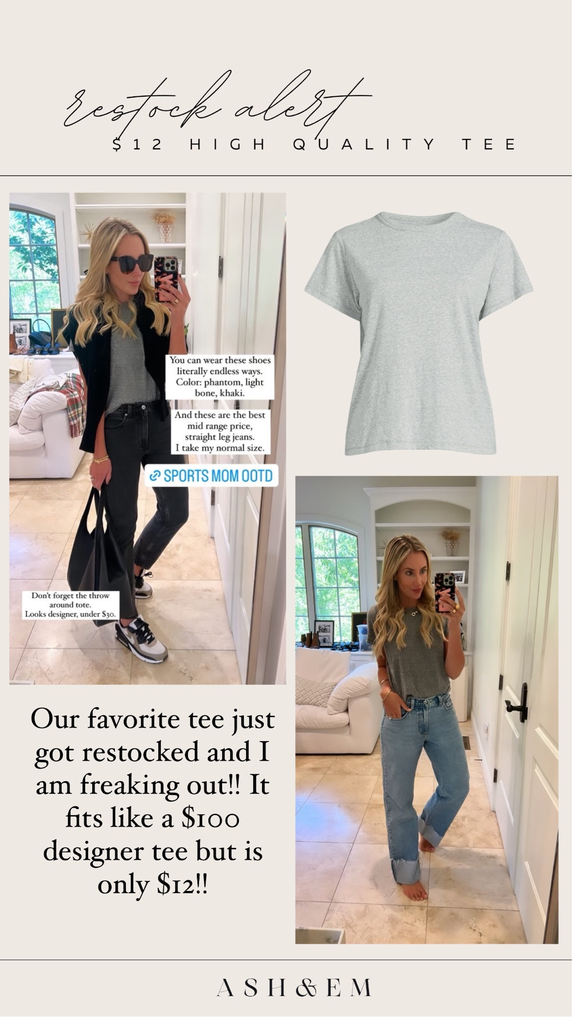 My favorite tee just got restocked and it is only $12!!! Looks designer!!

#LTKstyletip #LTKfindsunder50 #LTKHoliday