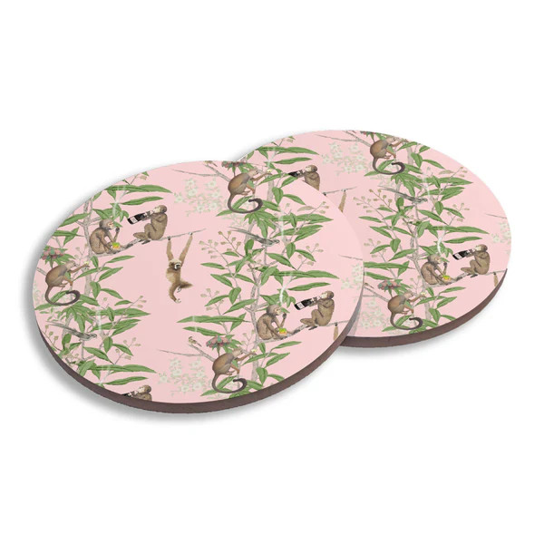 Ceramic Coasters (Set of 4) - Monkey Business | Toss Designs