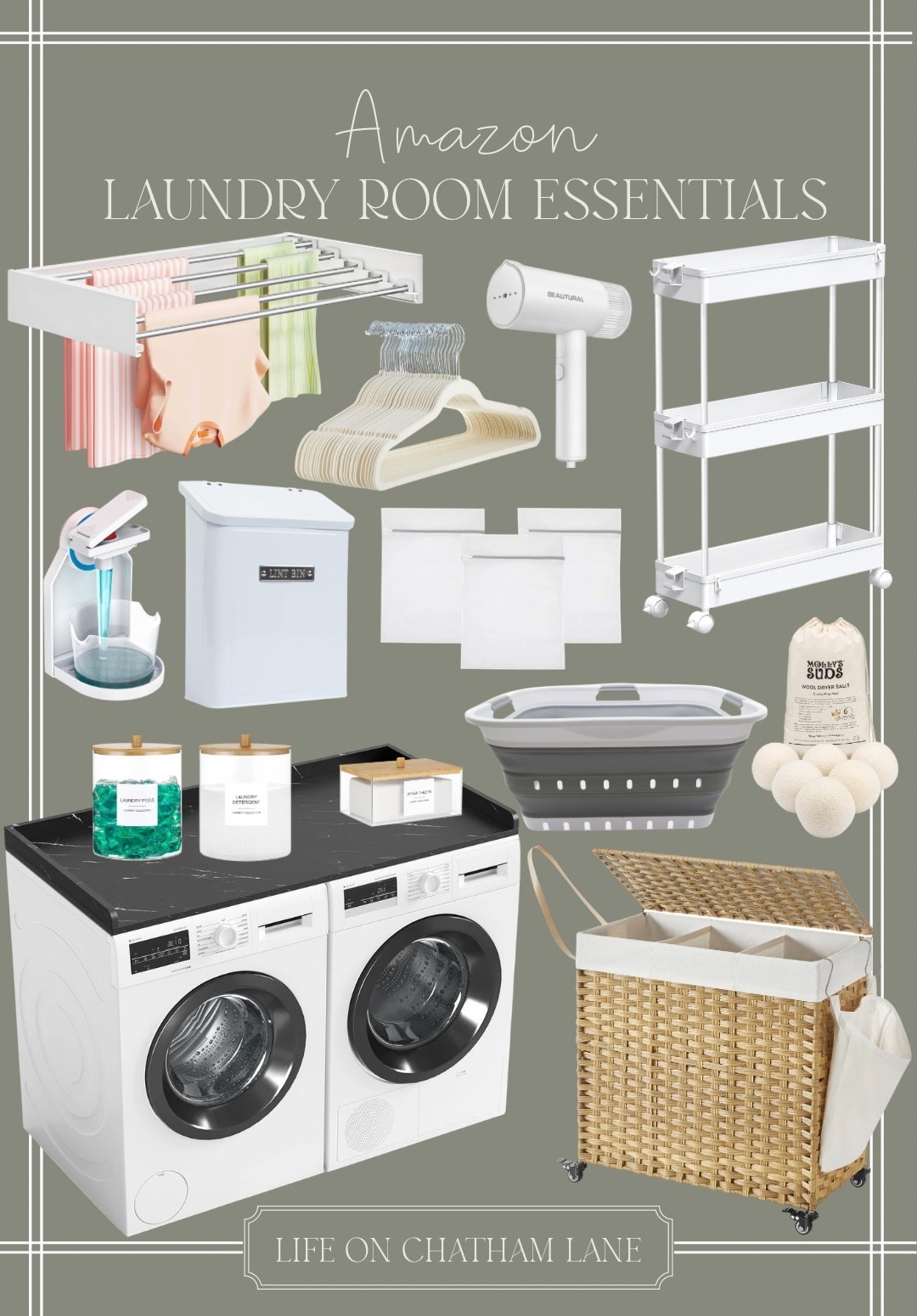 Amazon laundry room essentials! Affordable finds to create a functional and organized laundry room!

#LTKHome