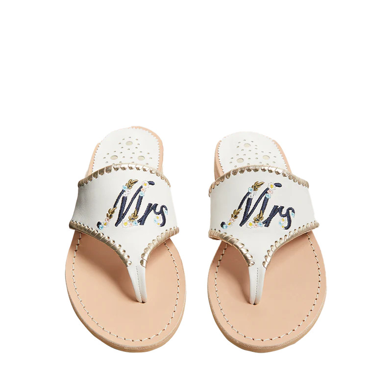 "MRS" Embroidered Sandal | Jack Rogers