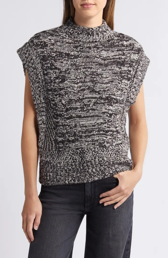 Wit & Wisdom Cable Stitch Mock Neck Sweater Vest | Nordstrom | Nordstrom