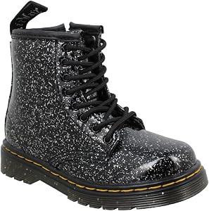 Dr. Martens Kids Collection 1460 Patent Glitter Boot | Amazon (US)