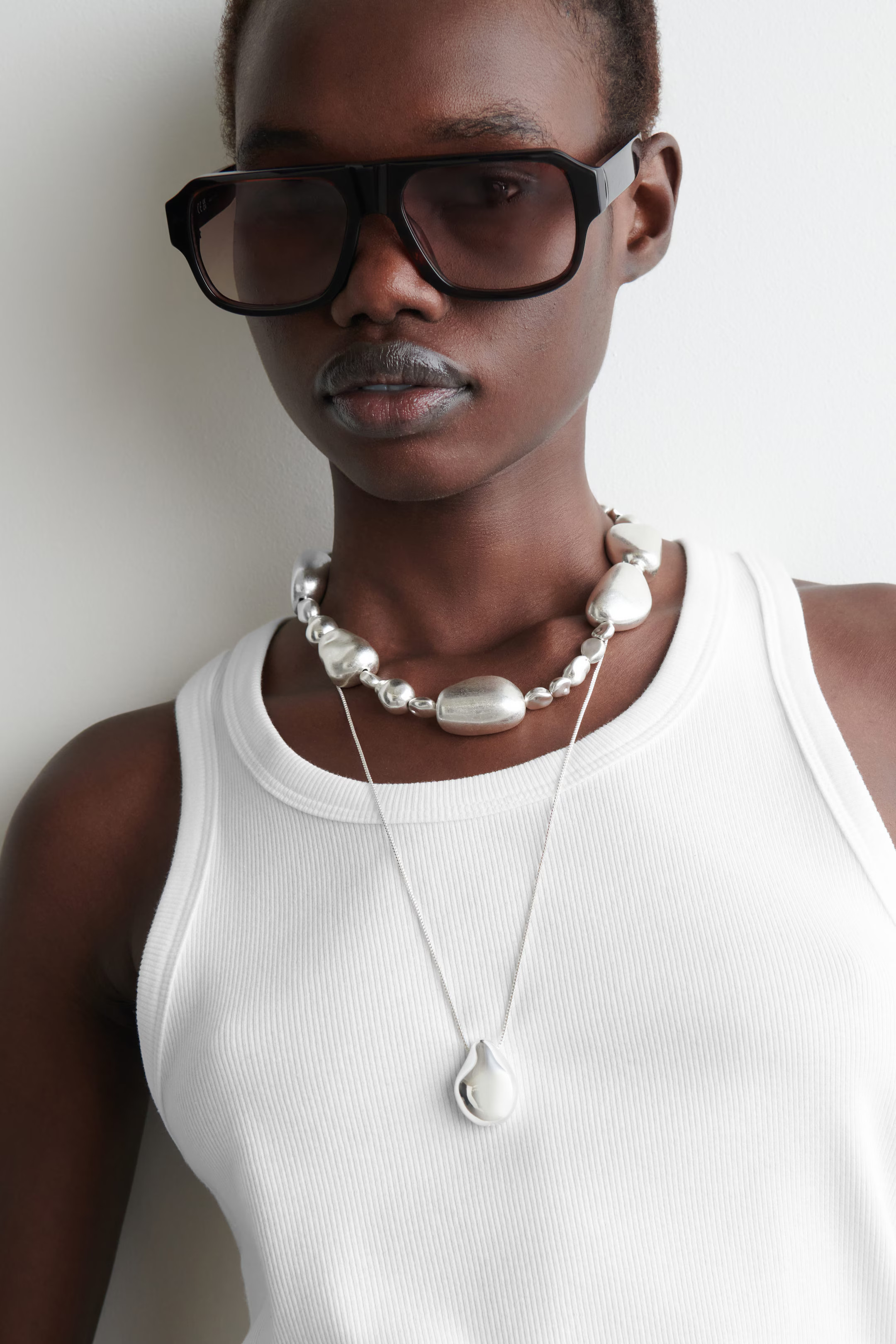 RIBBED TANK TOP - WHITE | COS UK