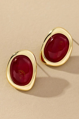 Luv Aj The Amber Honey Resin Stud Earrings | Anthropologie (US)