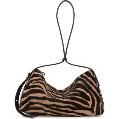 Veronica Beard Prism Genuine Calf Hair Shoulder Bag in Tan Multi at Nordstrom | Nordstrom