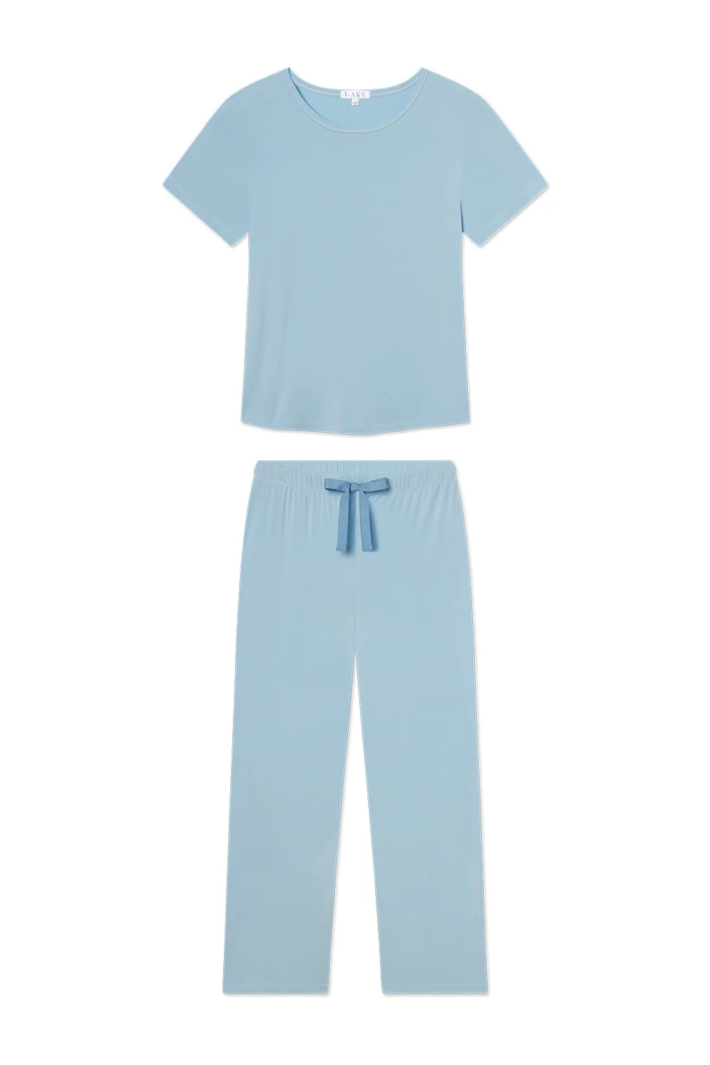 DreamModal Ribbon Short-Long Set in French Blue | Lake Pajamas