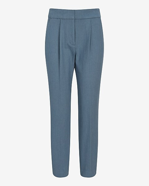 Stylist Super High Waisted Pleated Ankle Pant | Express