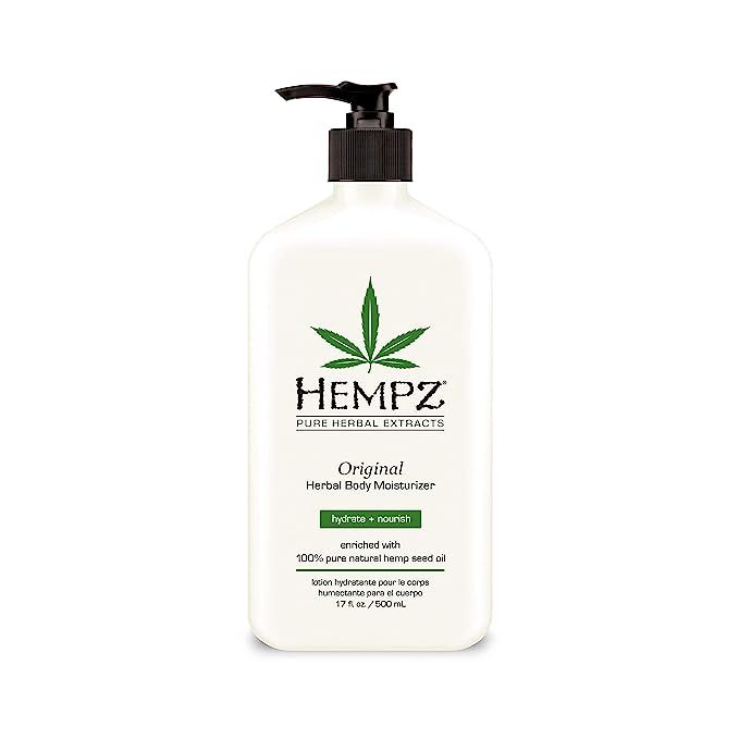 Hempz Original, Natural Hemp Seed Oil Body Moisturizer with Shea Butter and Ginseng, 17 Fl Oz, Pu... | Amazon (US)