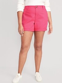 High-Waisted OGC Chino Shorts for Women -- 5-inch inseam | Old Navy (US)