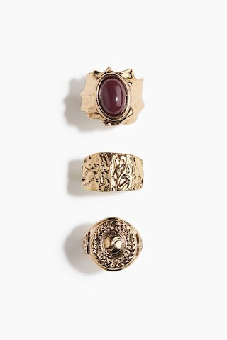 H & M - 3-pack rings - Brown | H&M (UK, MY, IN, SG, PH, TW, HK)