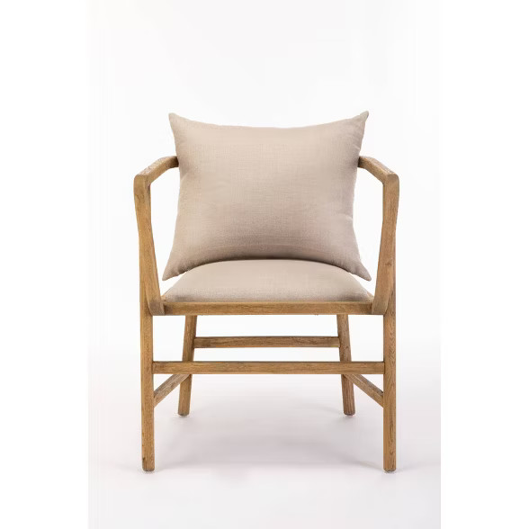 Burham Home Designs Alexandra Armchair Natural Linen - Boraam | Target