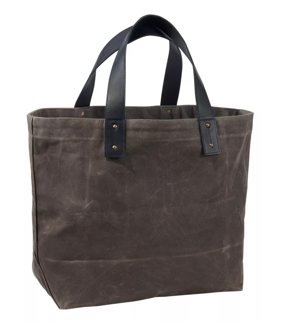 Rugged Canvas Tote Light Mahogany, Canvas/Leather L.L.Bean | L.L. Bean