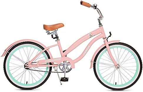 ACEGER Girls Beach Cruiser Bike, 16 Inch and 20 Inch Bike for Kids 4-9 Years Old | Amazon (US)