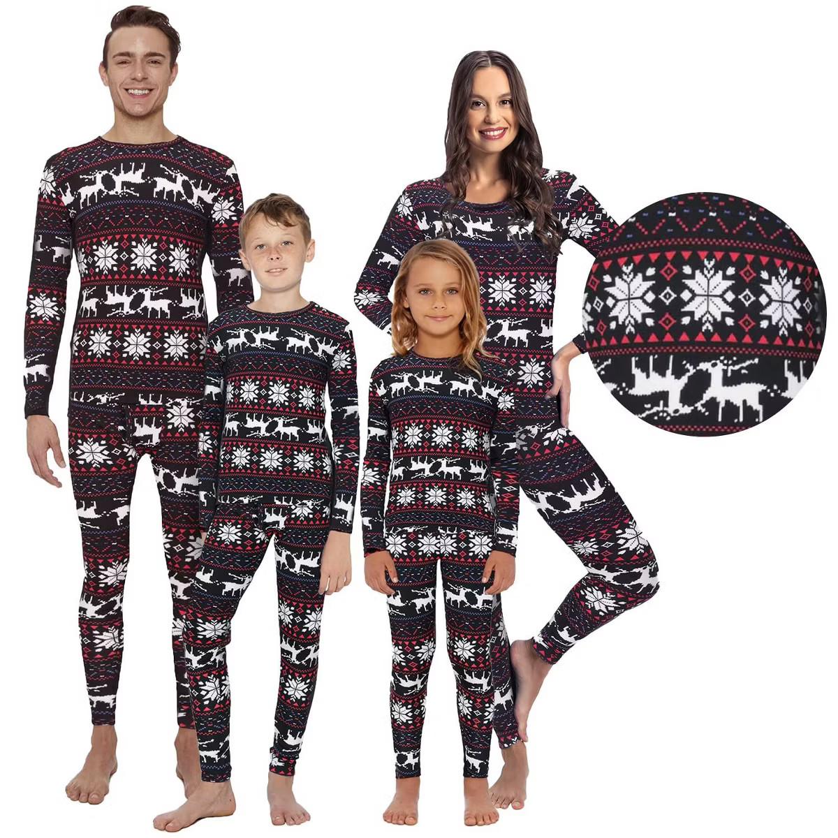 Rocky Christmas Matching Family Warm Thermal Pajamas, Girls, Boys, Mens, Womens | Target